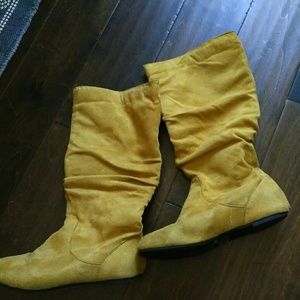 Yellow boots